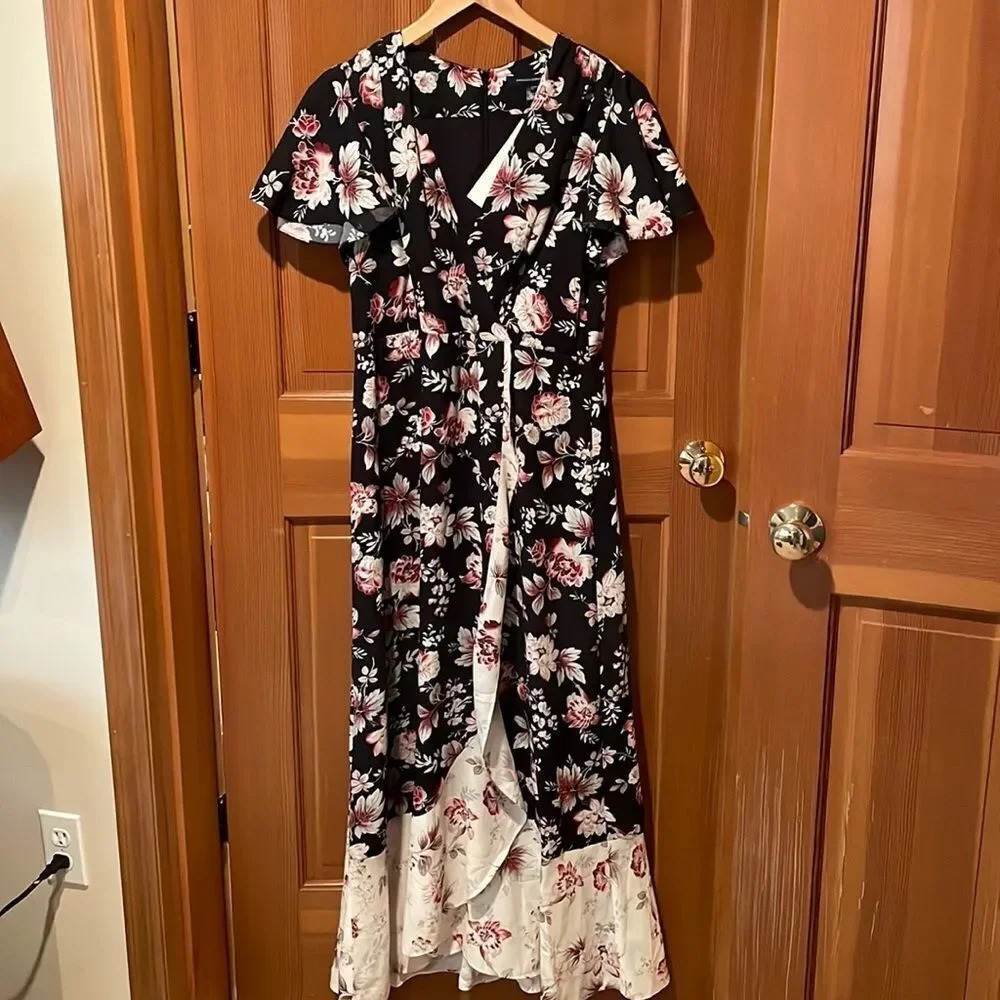 NWT French Connection floral split dress